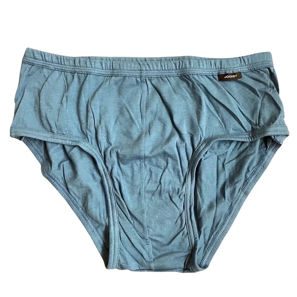 Vintage Jockey Elance Blue Bikini Cotton Men's Lg‎ 36-38 Poco Brief